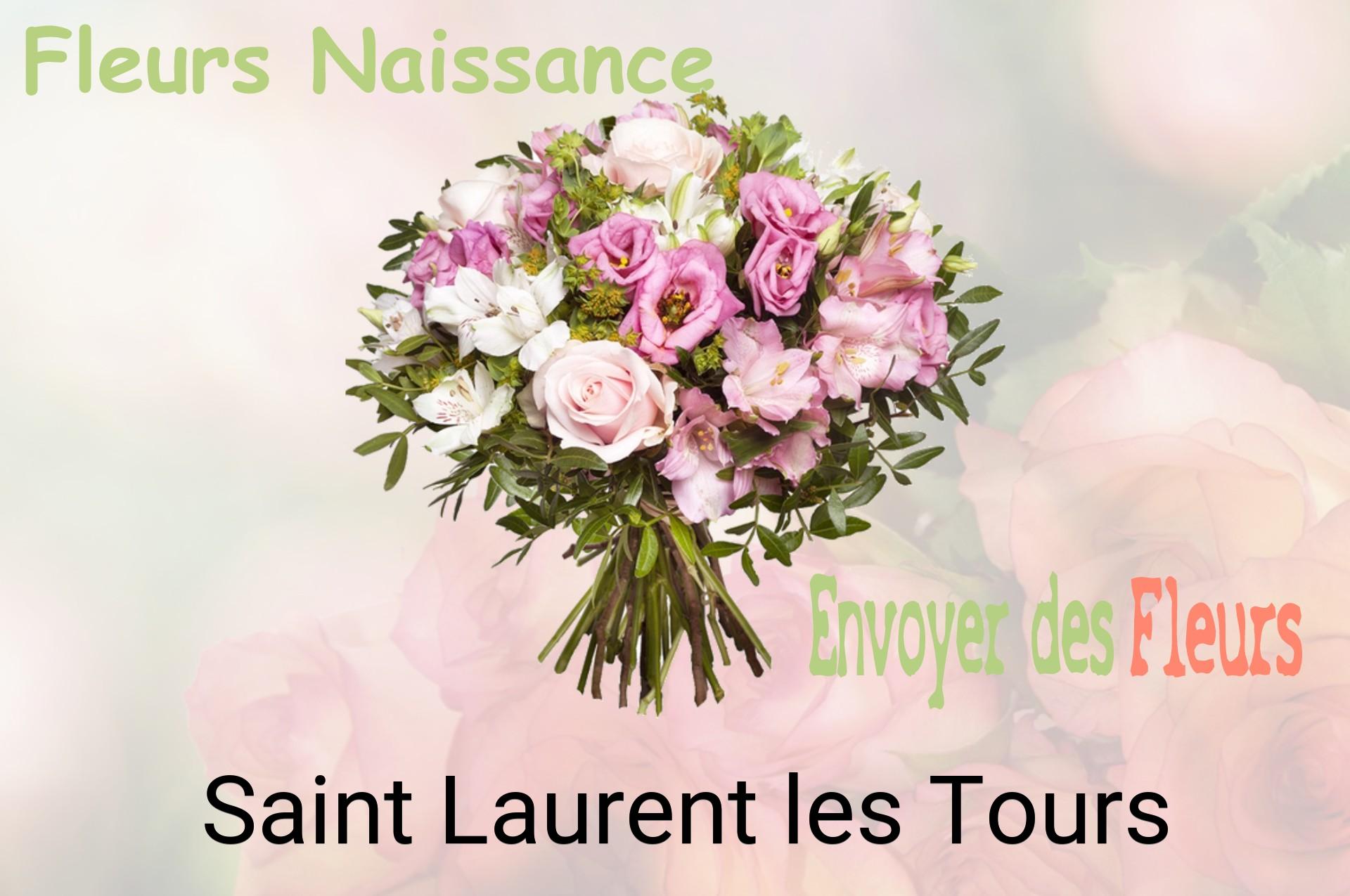 Bouquet de fleurs de naissance livré à Saint-Laurent-les-Tours